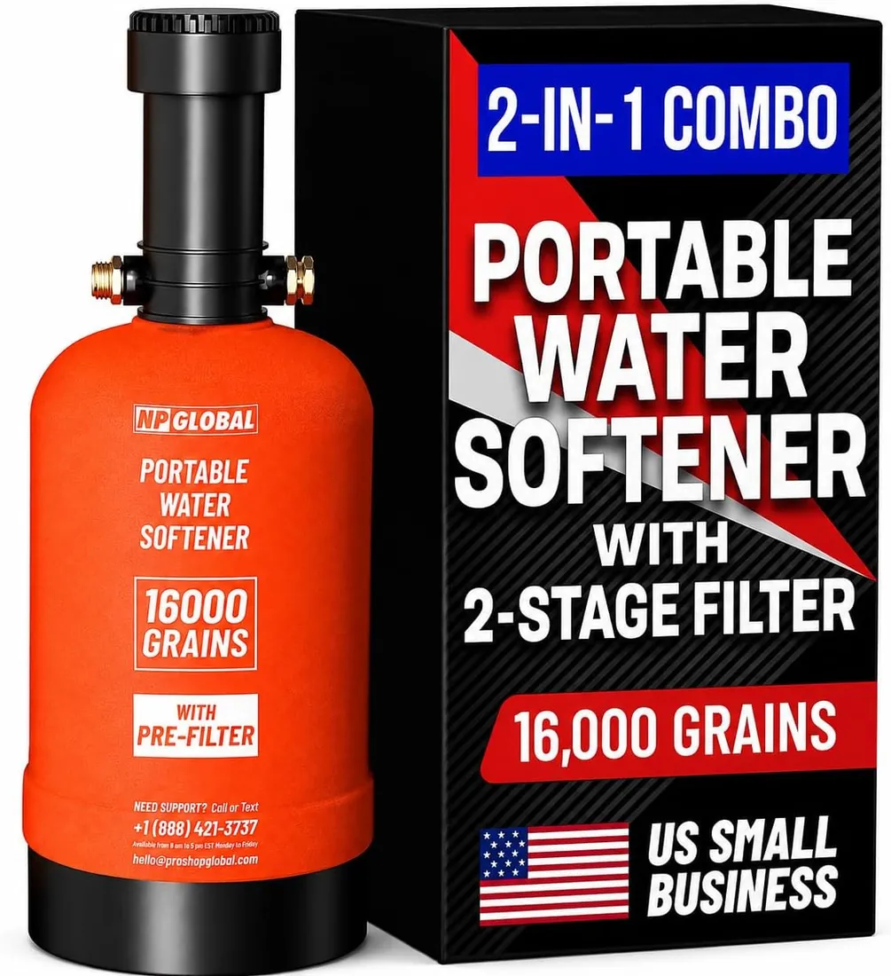 NPGLOBAL WS-8000 16,000-Grain Water Softener and Filter System